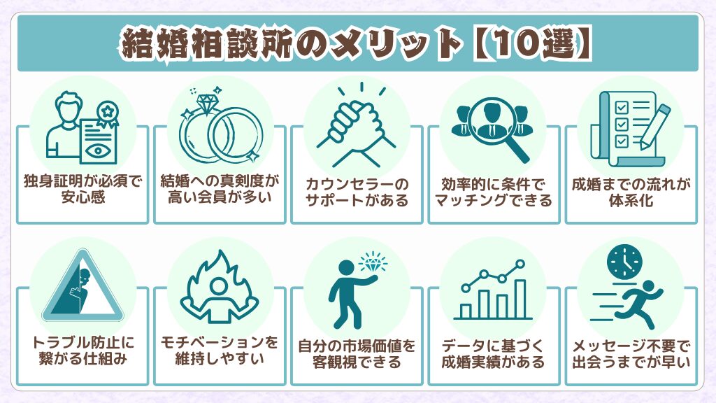 結婚相談所を利用して婚活を進めるメリット【10選】