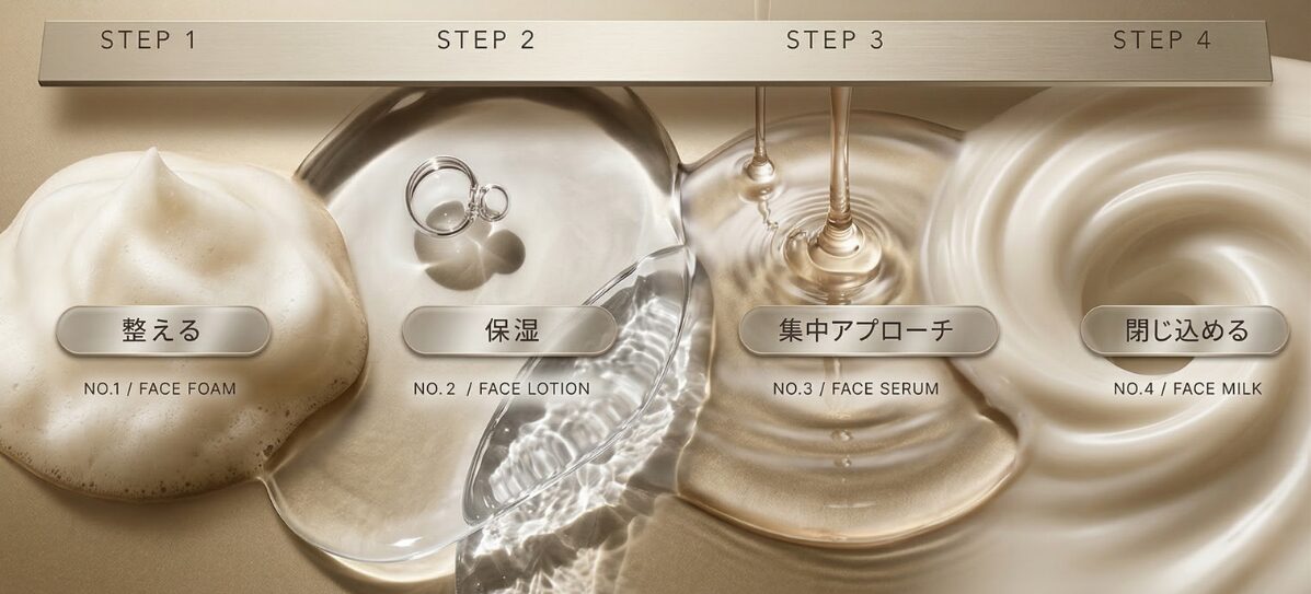 【ATIDIMU】メンズスキンケアの4ステップ