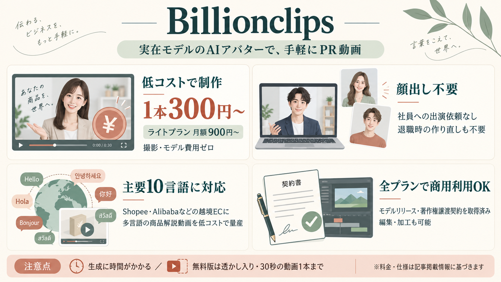 Billionclipsまとめ