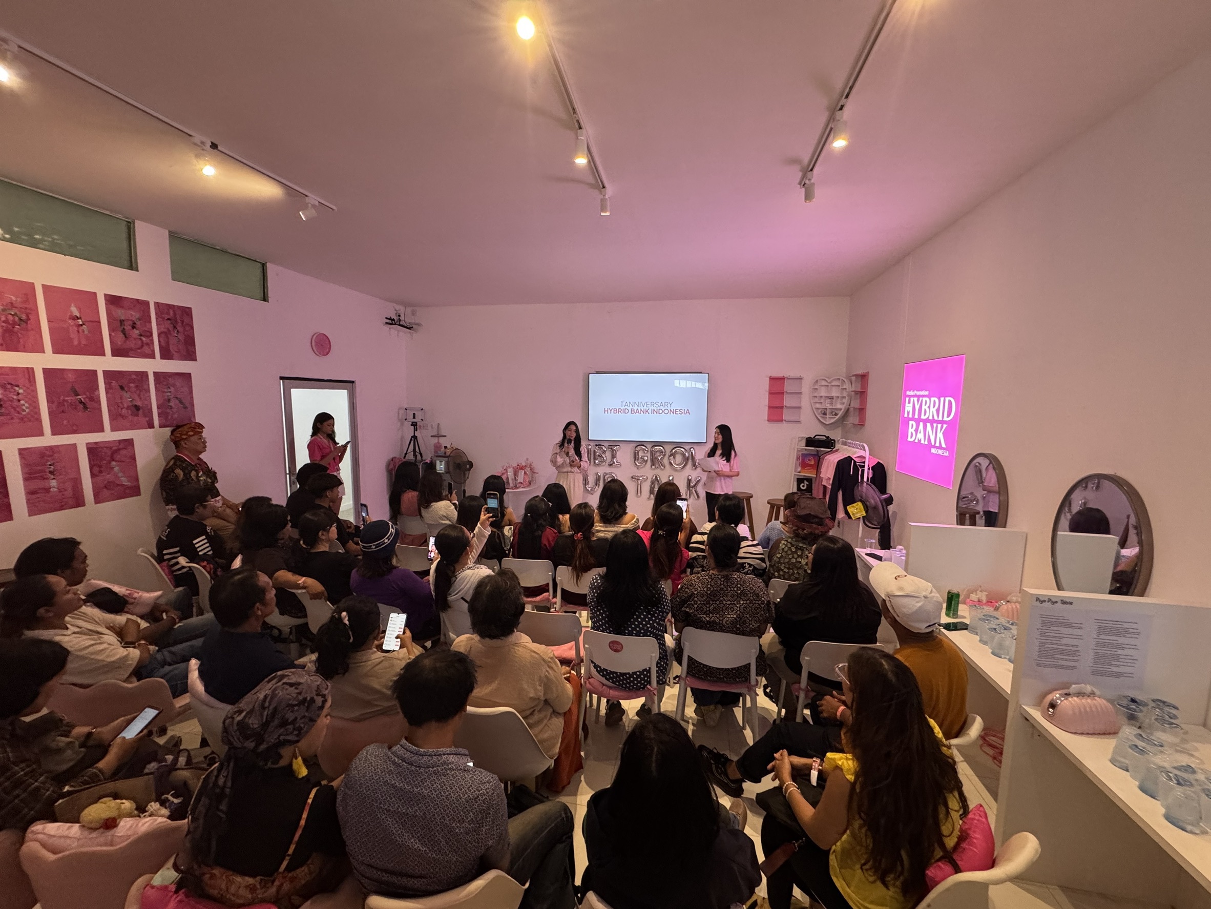 HYBRID BANK INDONESIA設立1周年イベント「HBI GROW UP TALK」の会場